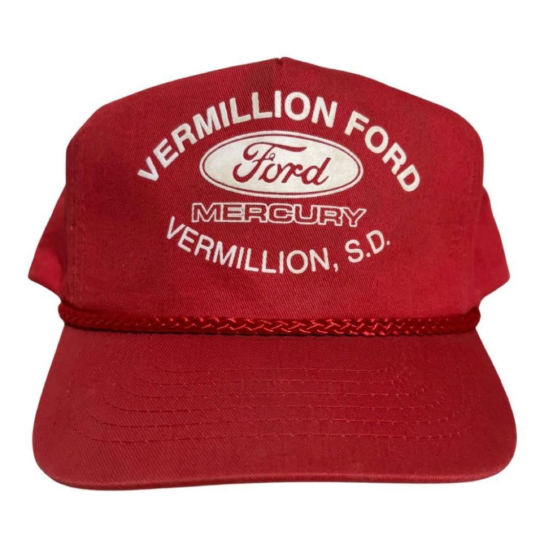 FORD トラッカーキャップ フォード ビンテージ アメ車 帽子 レッド 赤
