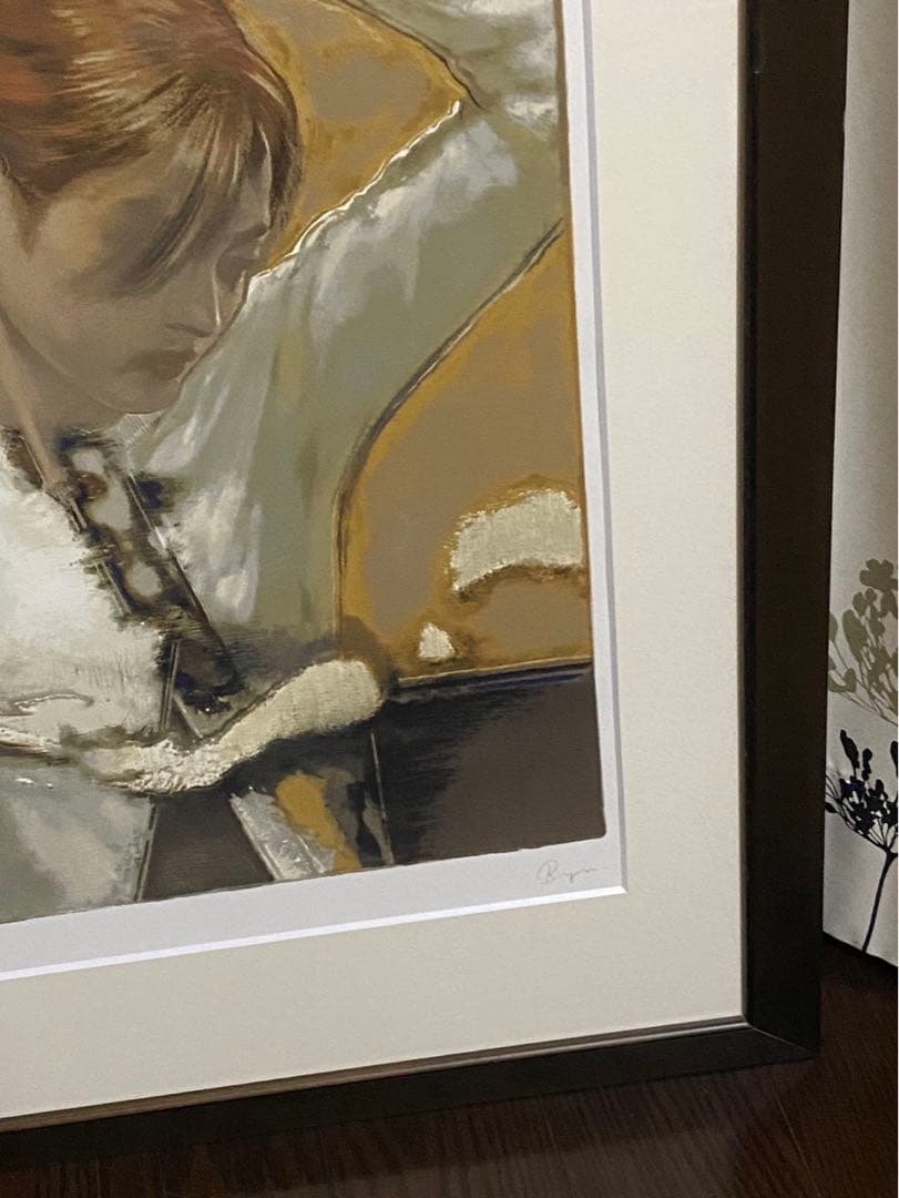 チ*2様 柏本龍太 リトグラフ 直筆サイン 限定300部 額縁額装