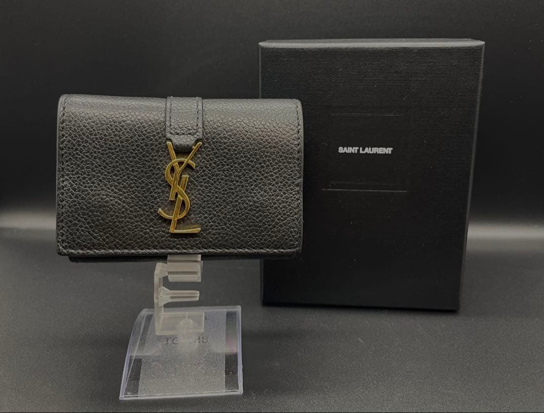 極美品 SAINT LAURENT オリガミ タイニー 折り財布 カサンドラ