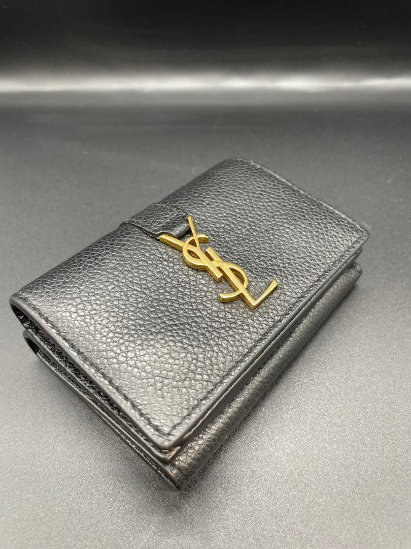 極美品 SAINT LAURENT オリガミ タイニー 折り財布 カサンドラ