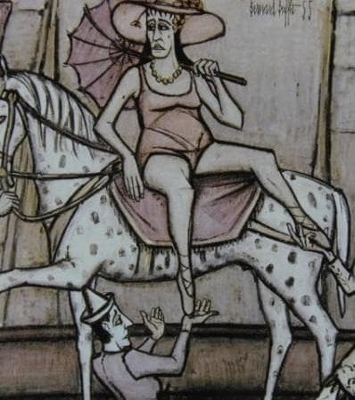 ベルナール・ビュッフェ、「LE CIRQUE-L'ecuyere」