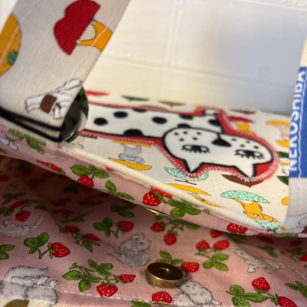 感謝価格　巾着　猫柄　ハンドメイド　小物入れ　おやつ入れ