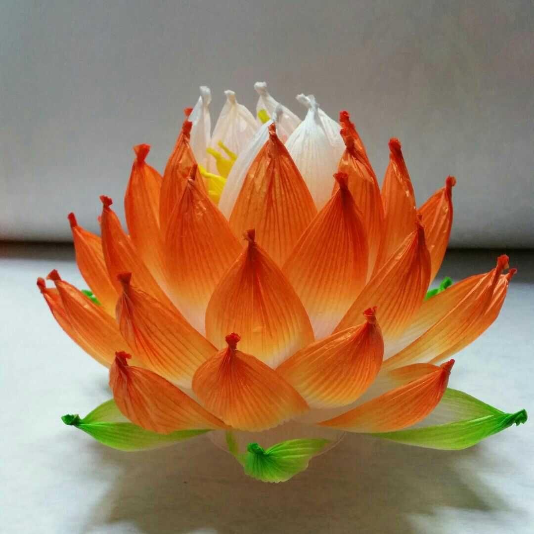 蓮の花の紙83 8色　24個　蓮の紙　韓紙　ハスの花　韓国