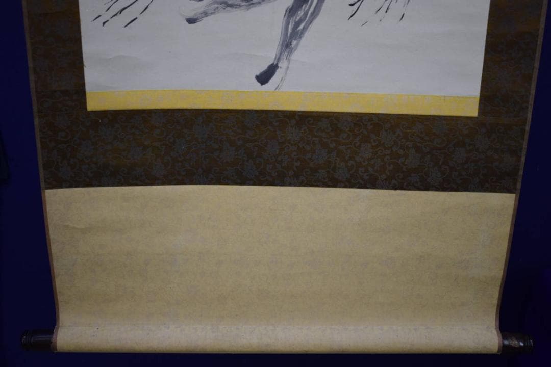 模写/現代中国画の巨匠/斉白石/齊白石/鷹図/布袋屋掛軸HI-126