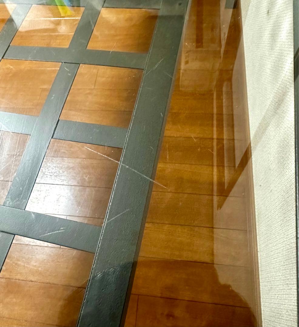 【近日廃棄・送料込み】イケア IKEA ガラストップ　ダイニングテーブル