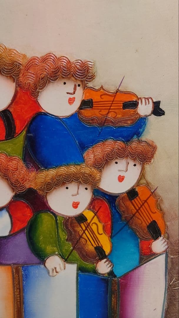 油彩画　油絵　ジェイ・ロイバル　音楽隊