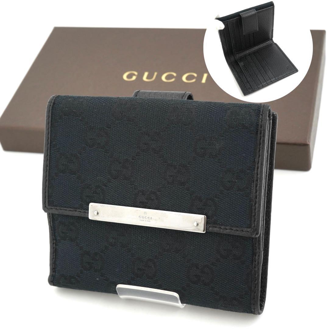 ✨未使用に近い✨　GUCCI ミニ財布　GGライン　インターロッキング GGロゴ ✨新品未使用✨ GUCCI ミニ財布 GGライン 注文 インターロッキング