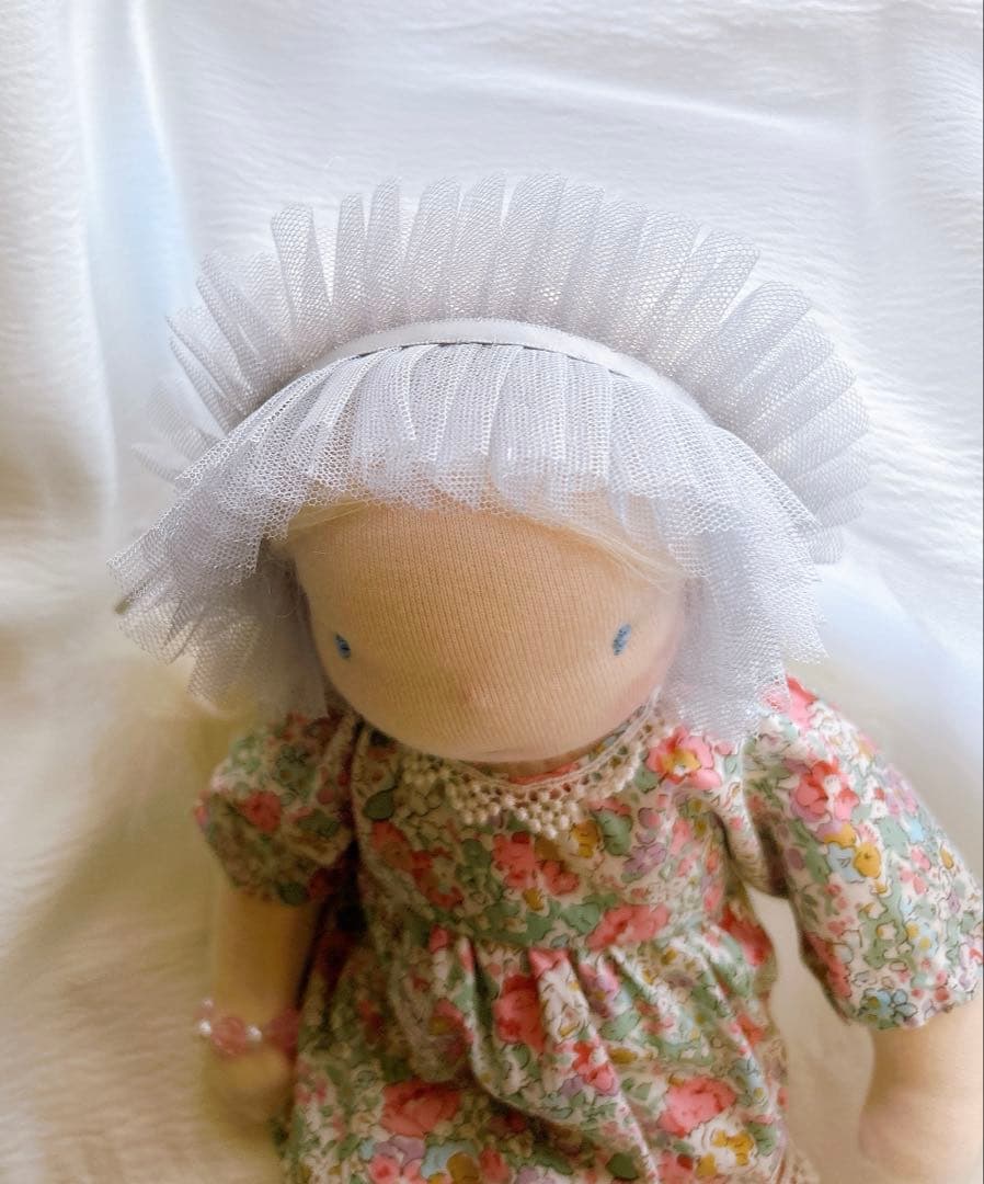 ウォルドルフ人形 白い髪の女の子 ウォルドルフ人形 女の子 15インチ