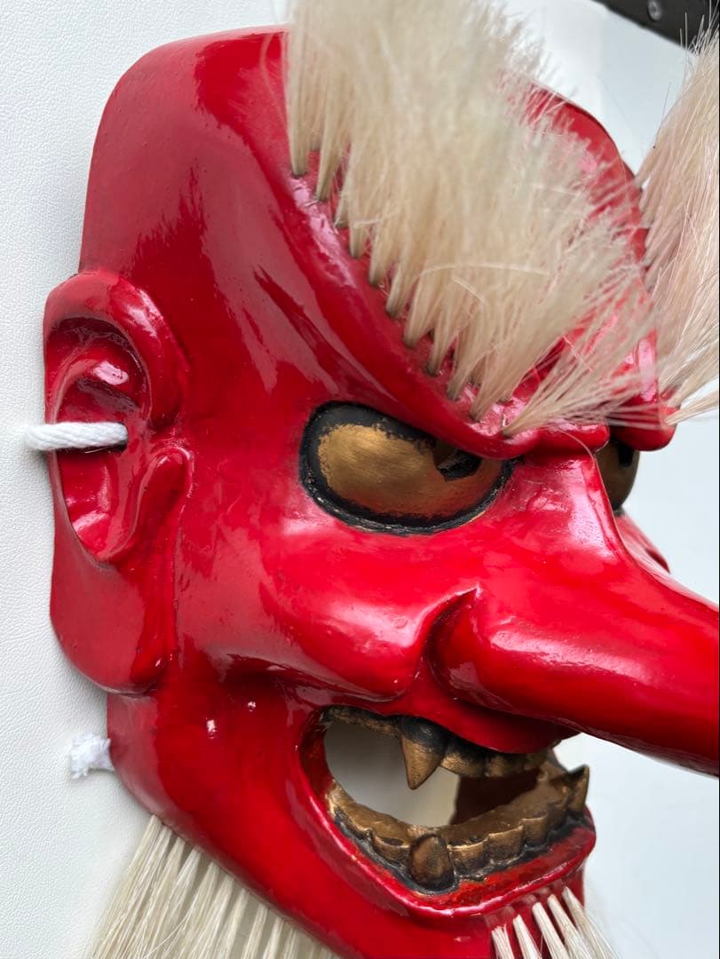 能面 神楽面 面 作家物 民芸 - メルカリ