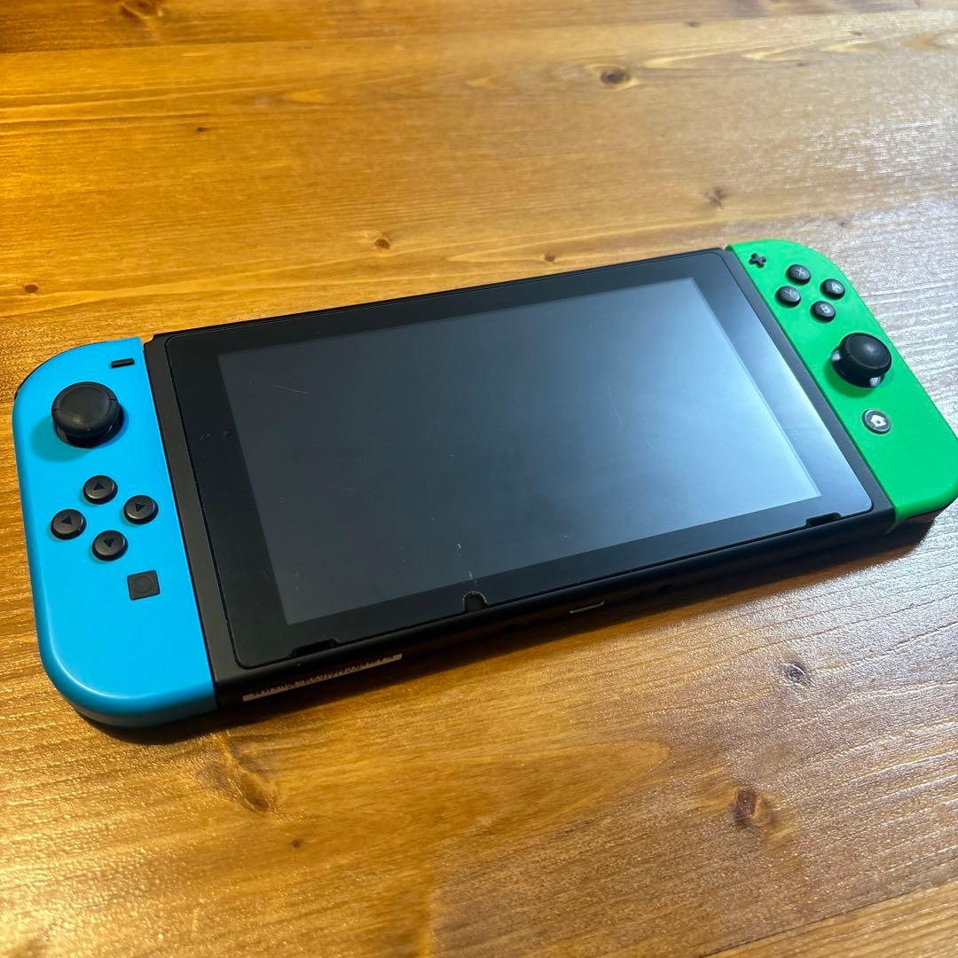 Nintendo Switch 本体 青/緑 ジョイコン　ケース付き