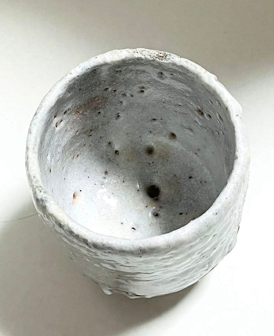 未使用 二代半泥子 川喜田敦作 志野焼 湯呑 共箱 竜合窯 - メルカリ