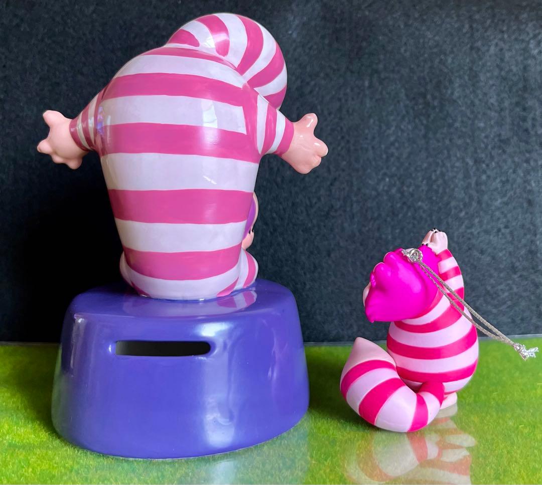 チシャ猫 ディズニー 不思議の国のアリス 陶器製の貯金箱 オーナメント 2種