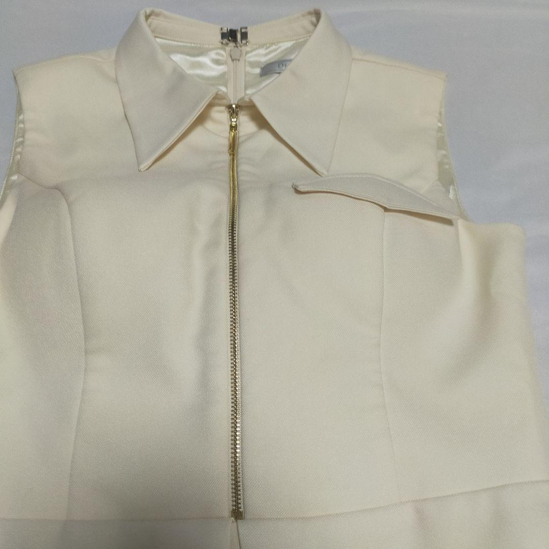 【完売品☆】ローブドフルール センタージップシンプルノースリーブレディドレス