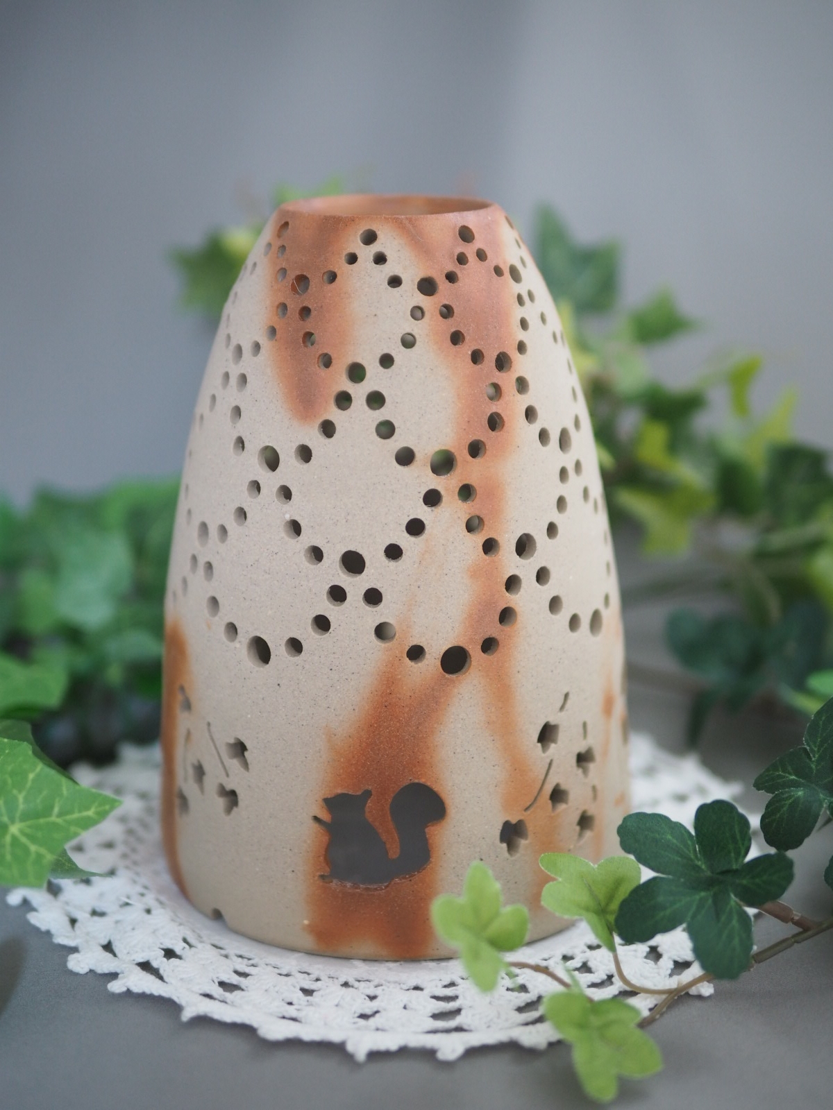 備前焼 ランプシェード「森のおうち」 - Aco*cocha 吉岡亜子 | minne