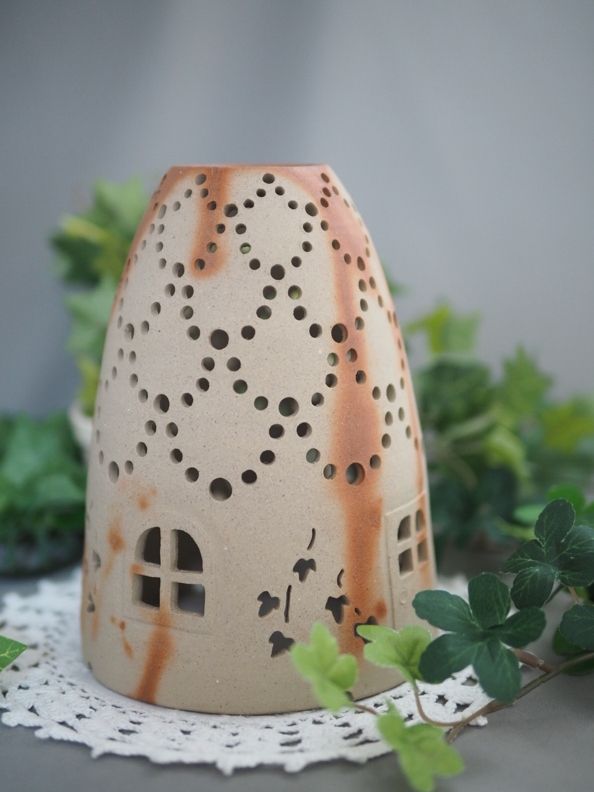 備前焼 ランプシェード「森のおうち」 - Aco*cocha 吉岡亜子 | minne