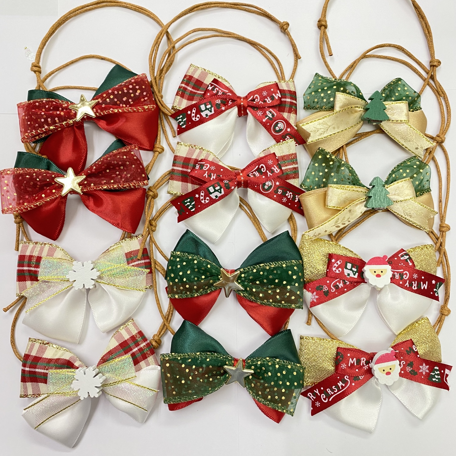 犬 トリミングチョーカー リボン クリスマス - wan!nyan!ribon | minne