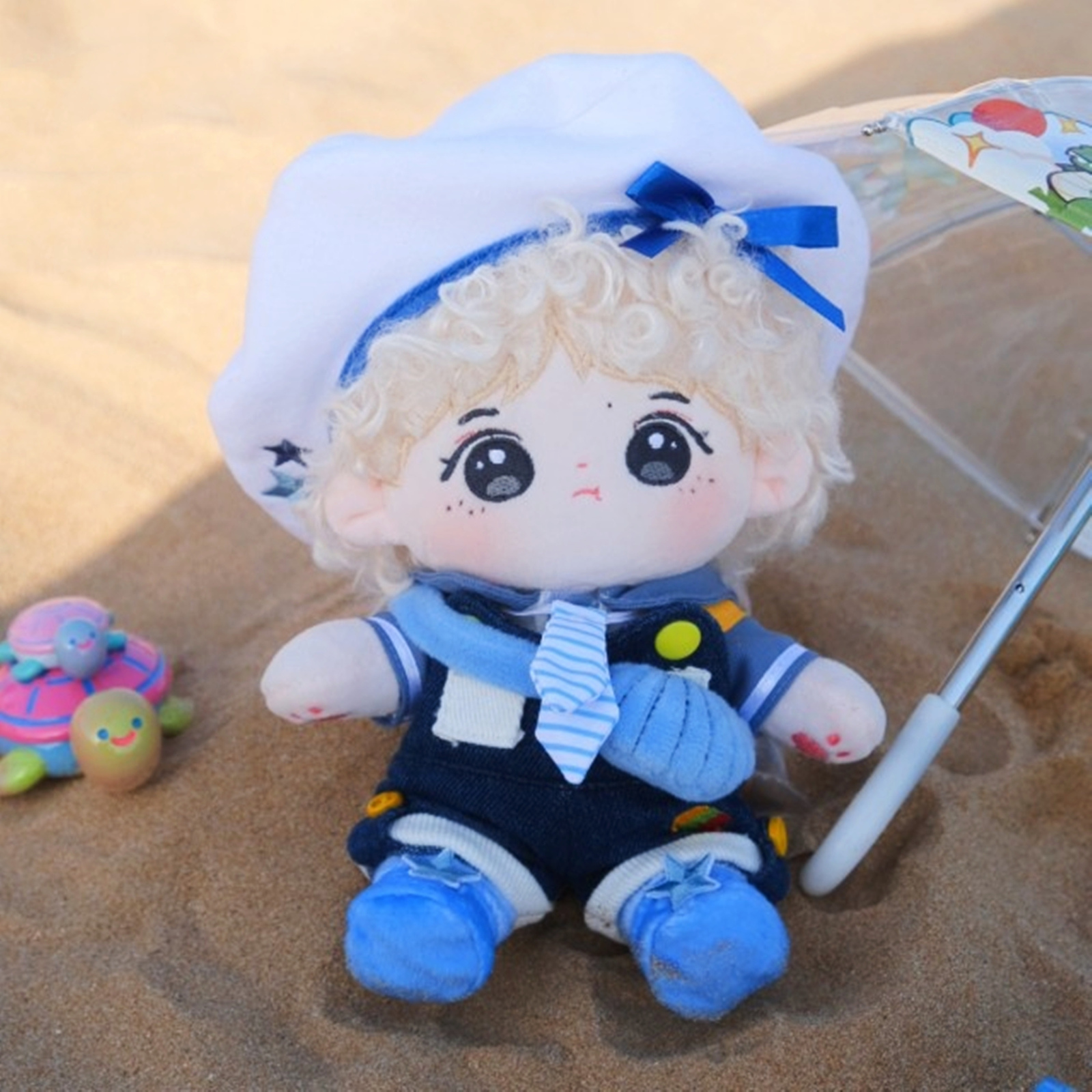 20cm着せ替えぬいぐるみ服 夏風と青海セット 着せ替え人形 ぬいぐるみ