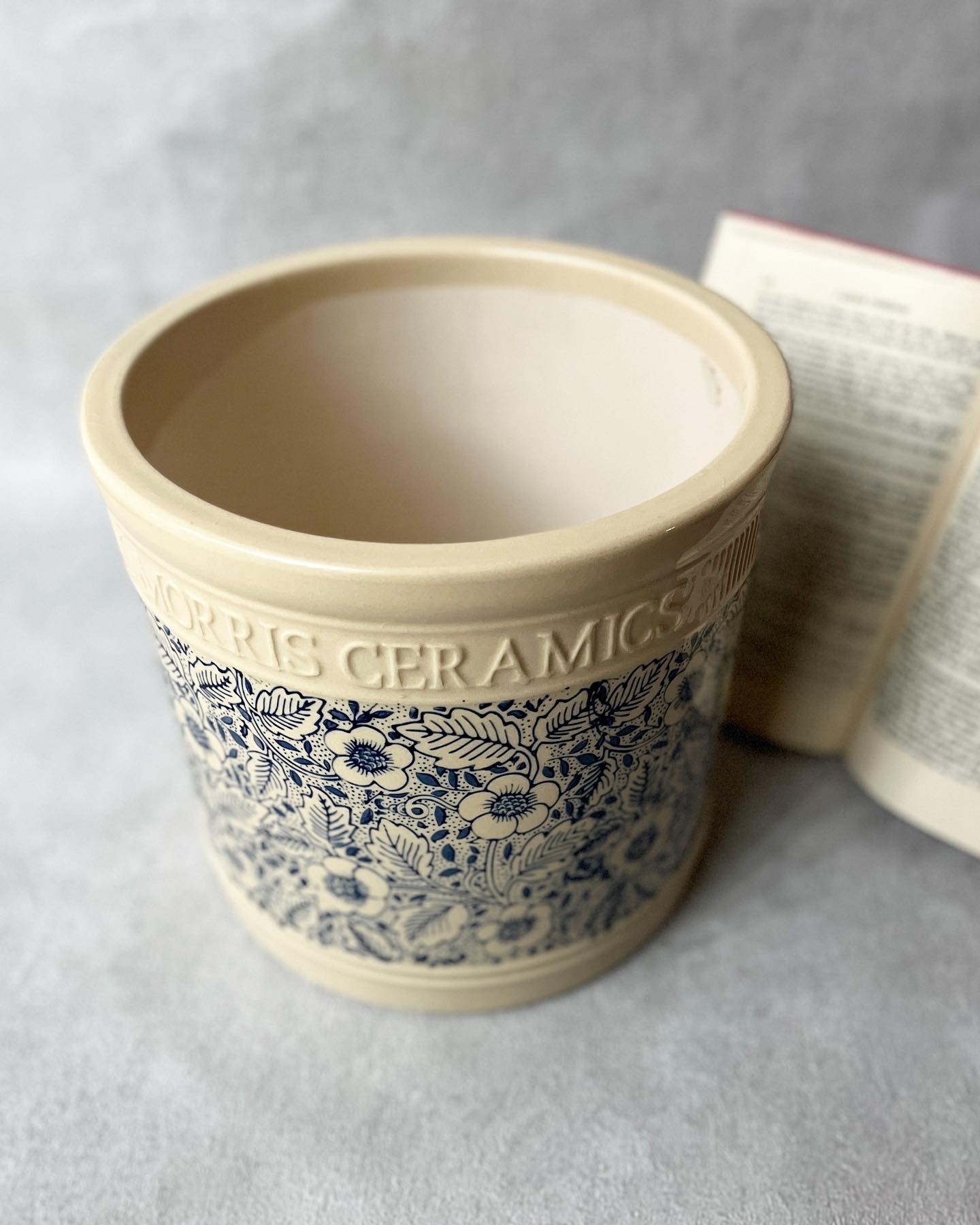 ウィリアムモリスMサイズ♡植木鉢 プランター 寄せ植え 北欧 陶器