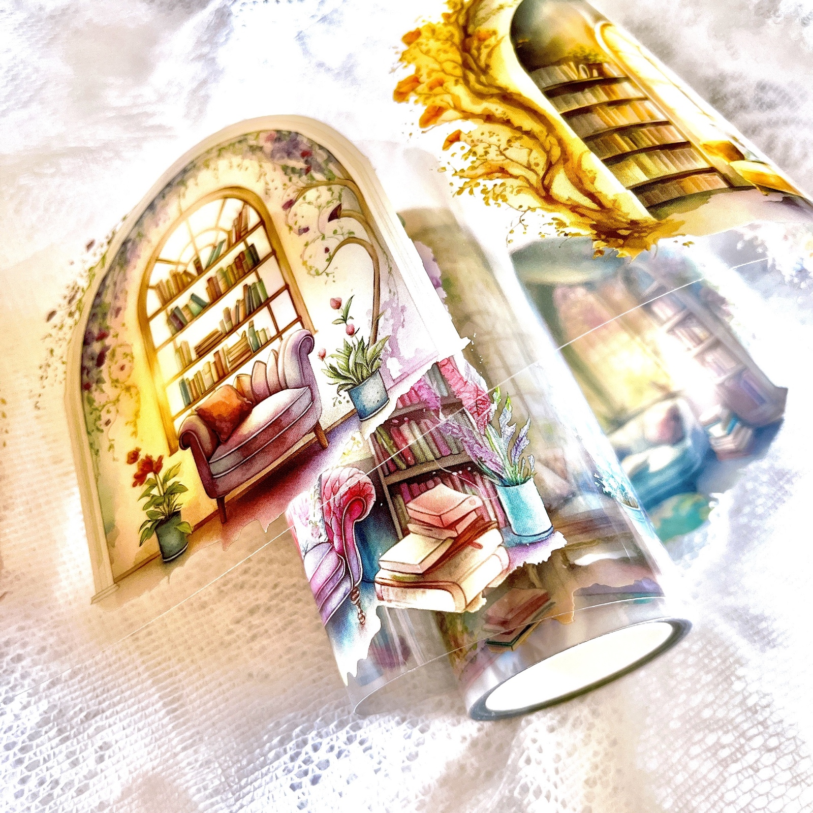 フローラルプリンセス光のフラワーウィンドウPETテープ6種