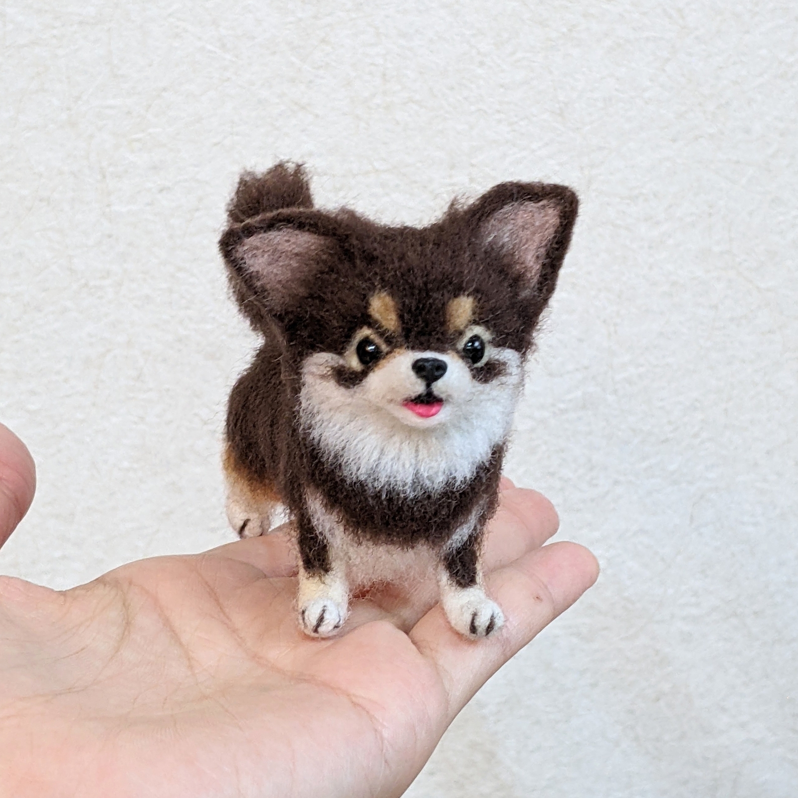 ちょこたん様 羊毛フェルト チワワ ハンドメイド 犬 ちょこたん様 羊毛