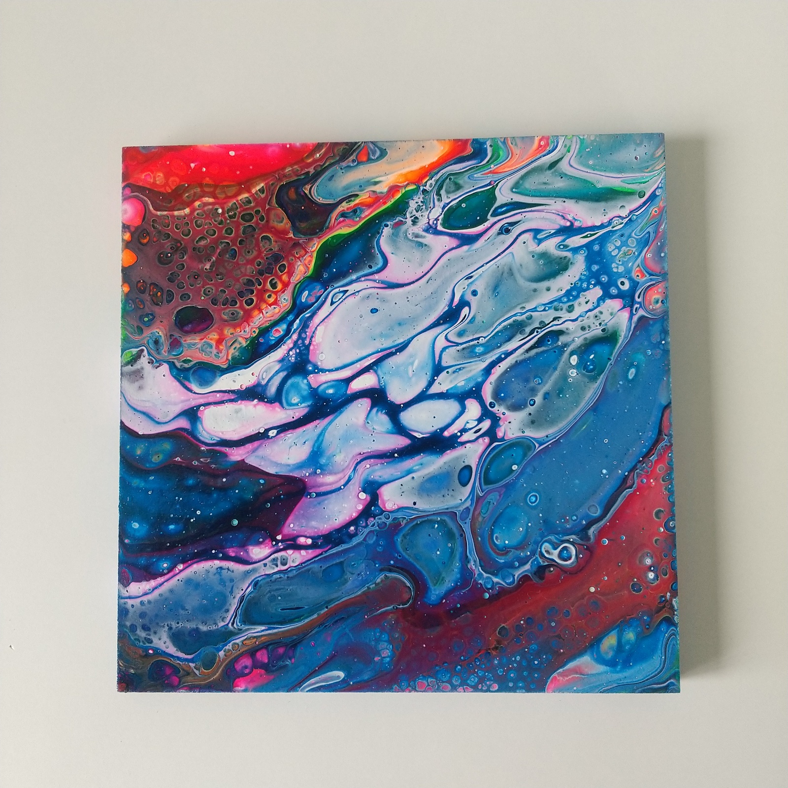 千賀輝天』フルイドアート 現代アート 抽象画 アクリル画 現代アート