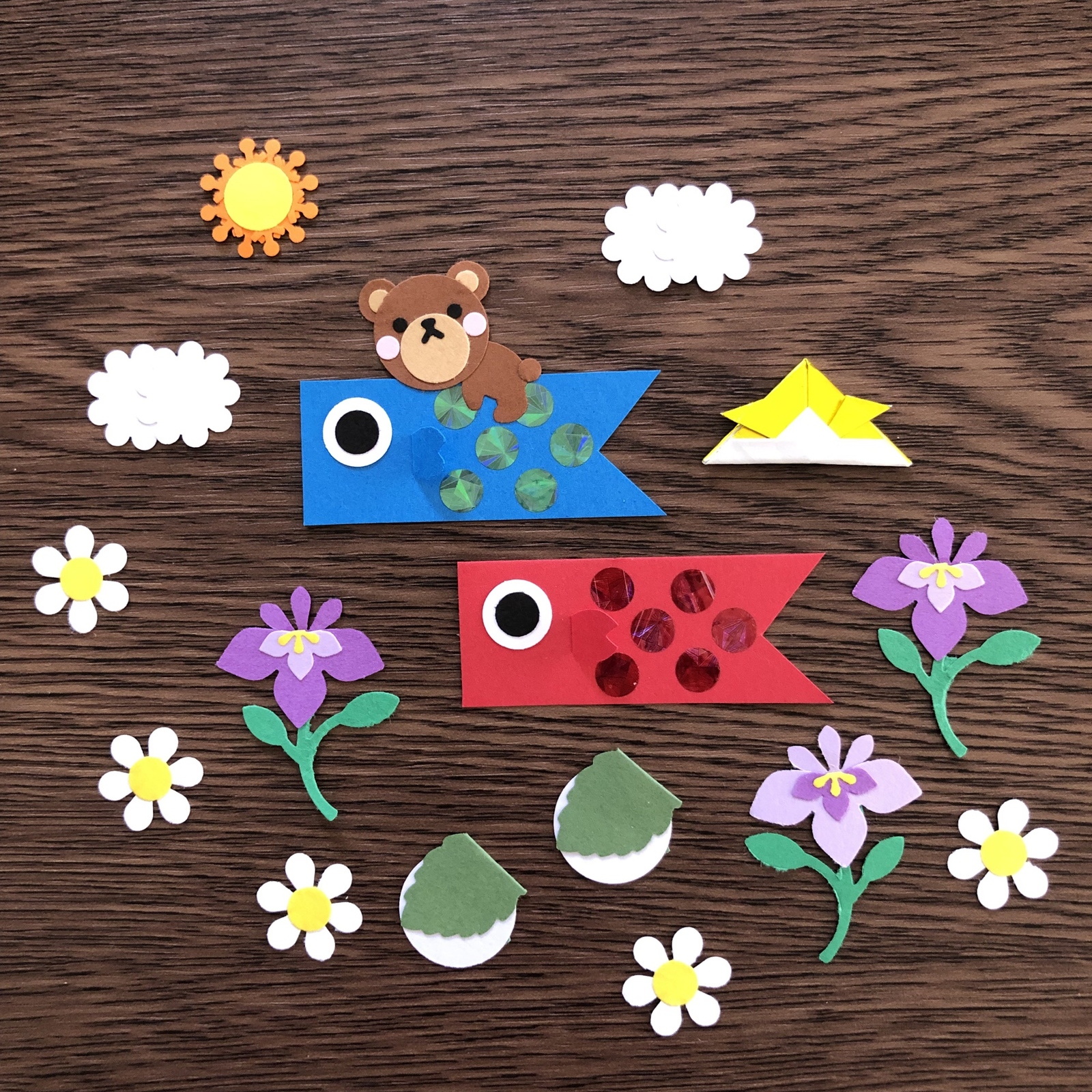 秋⑥ サンプルページ ♡ クラフトパンチ ダイカット アルバム作り