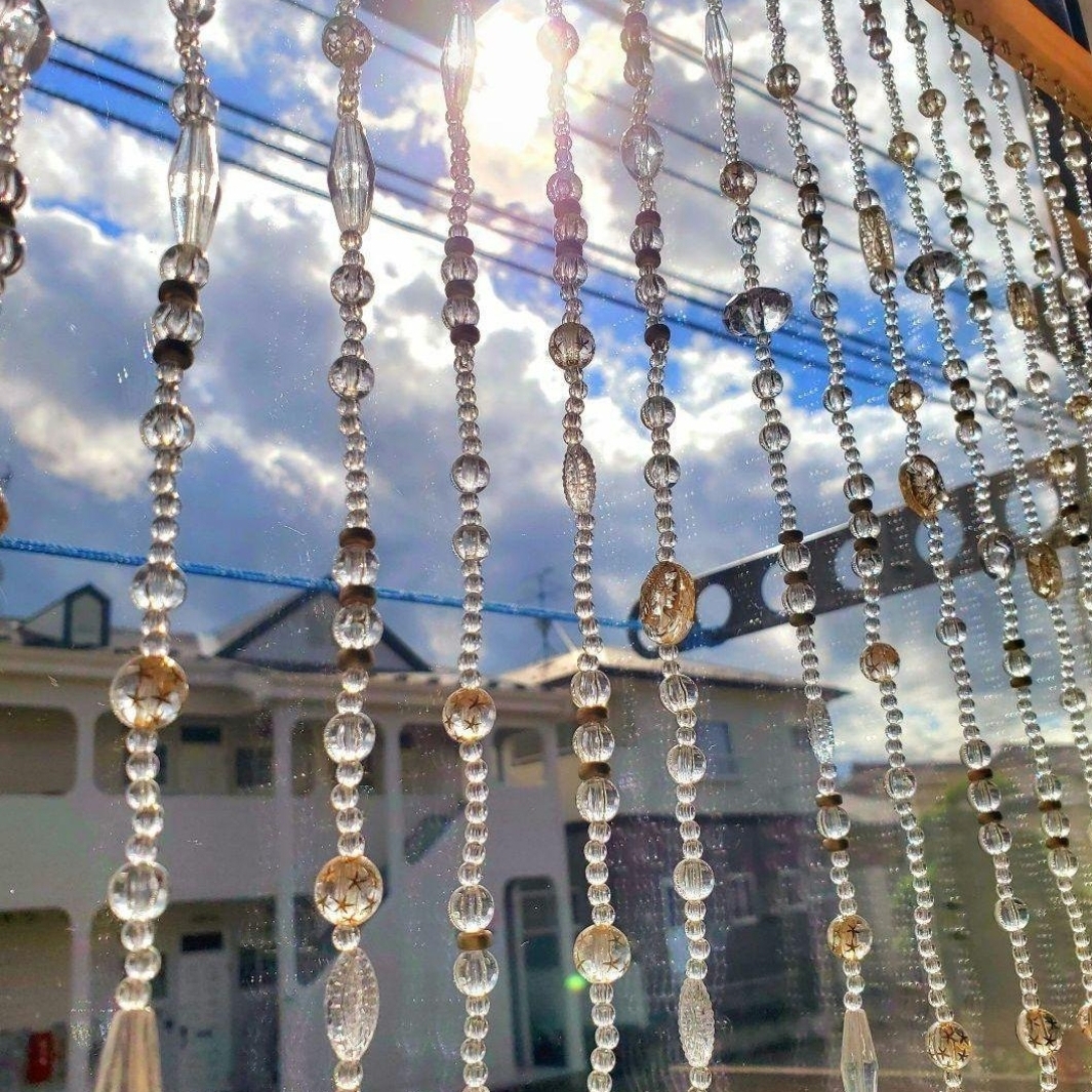 昭和 レトロ ポップ 珠 のれん 暖簾 ビーズ プラ Amazon.co.jp: 超貴重