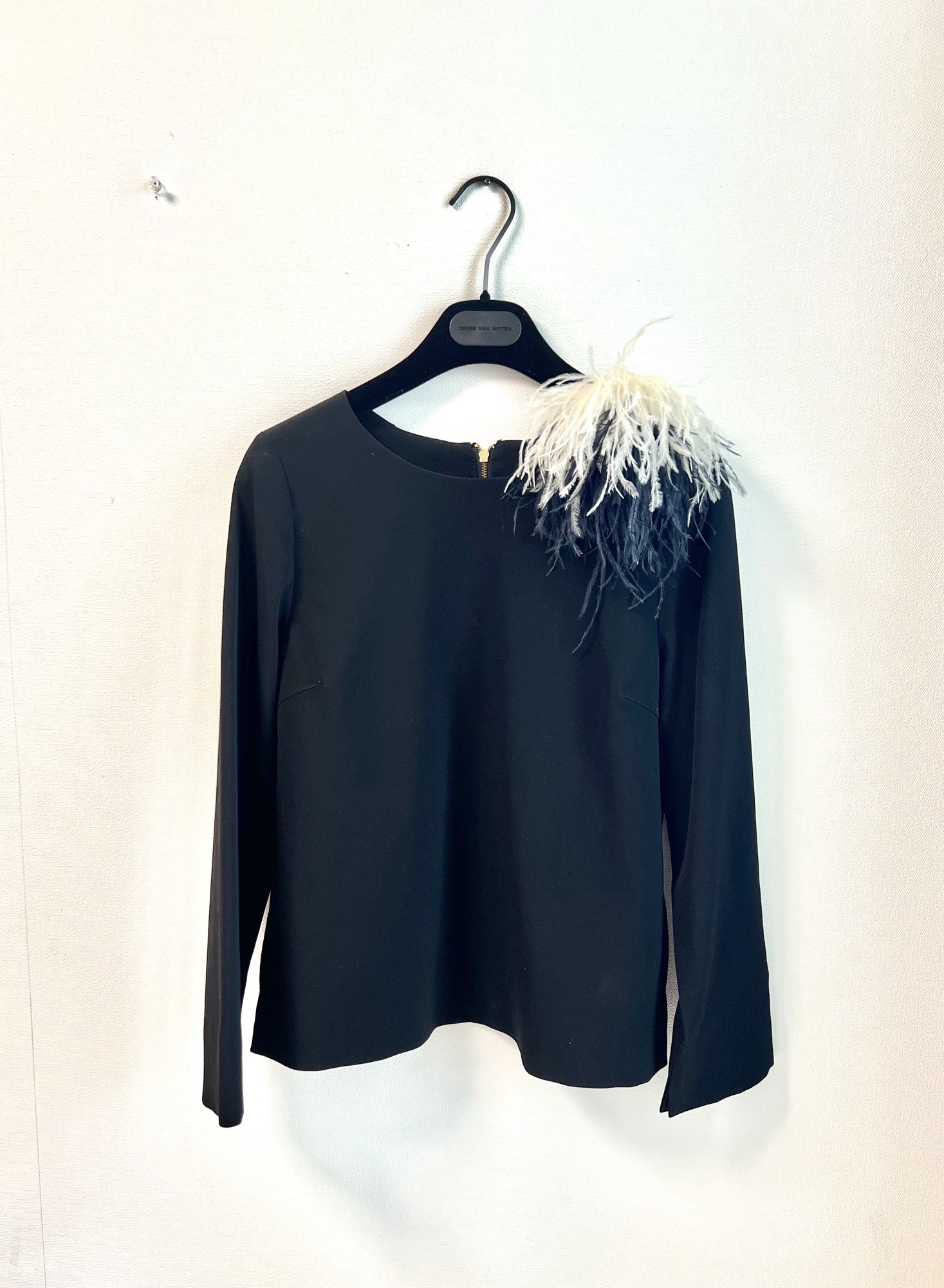 オーストリッチ フェザーコサージュ バイカラー オーストリッチ