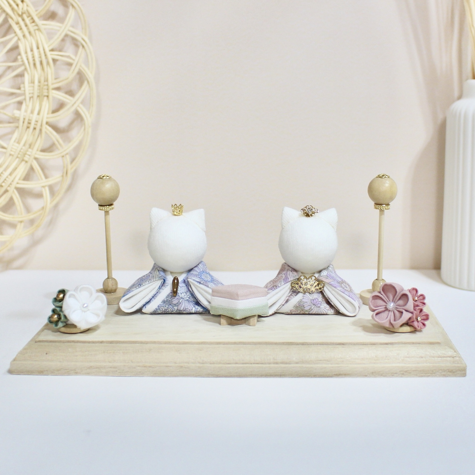 綿帽子の花嫁伝統の和紙花嫁人形❤ - お洒落でかわいい💕和紙花嫁人形