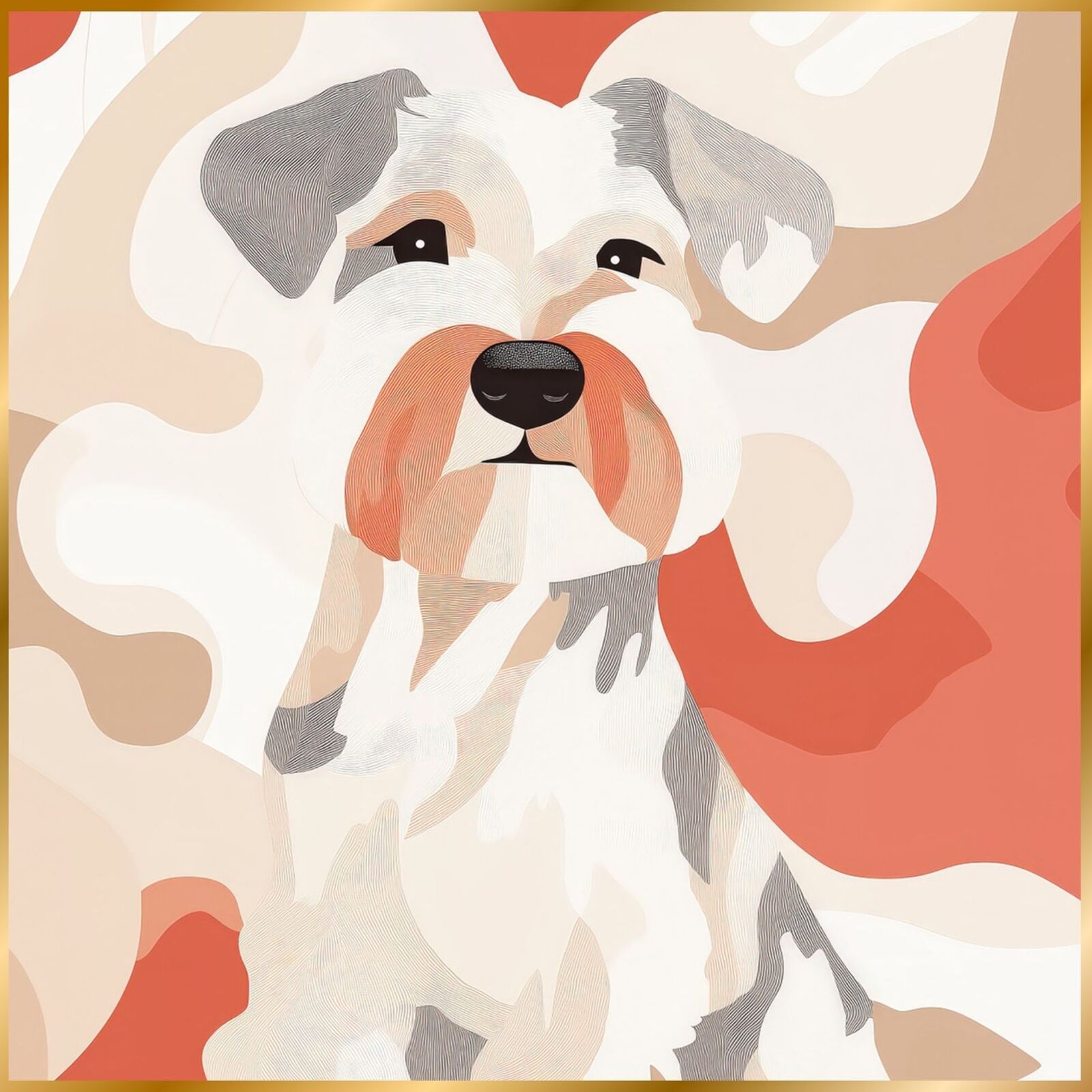 要問い合せ♥️ヴィンテージ風アート♥️お洒落アート 絵 アニマル 犬