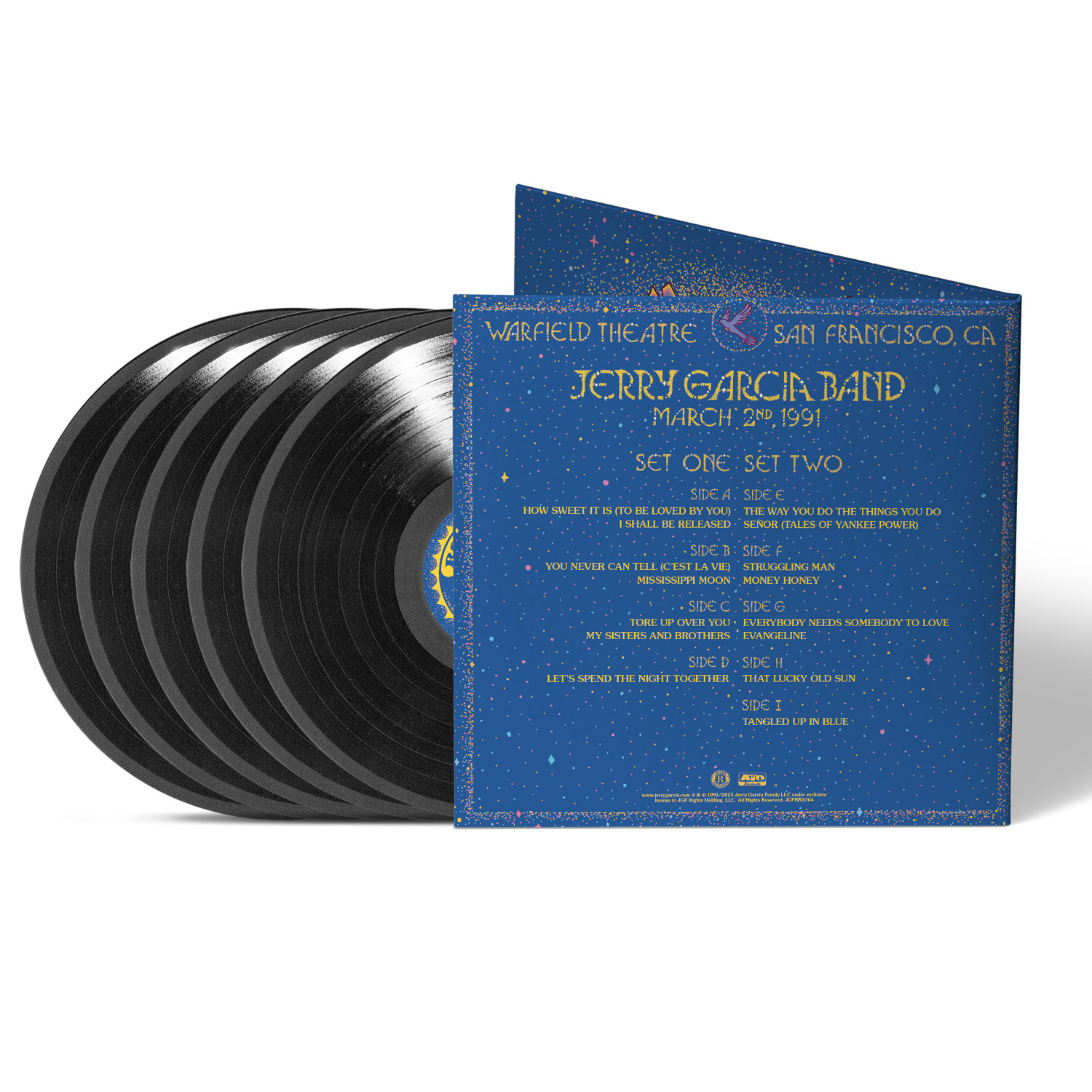 Live at The Warfield: March 2nd, 1991 5xLP | Shop the Jerry Garcia