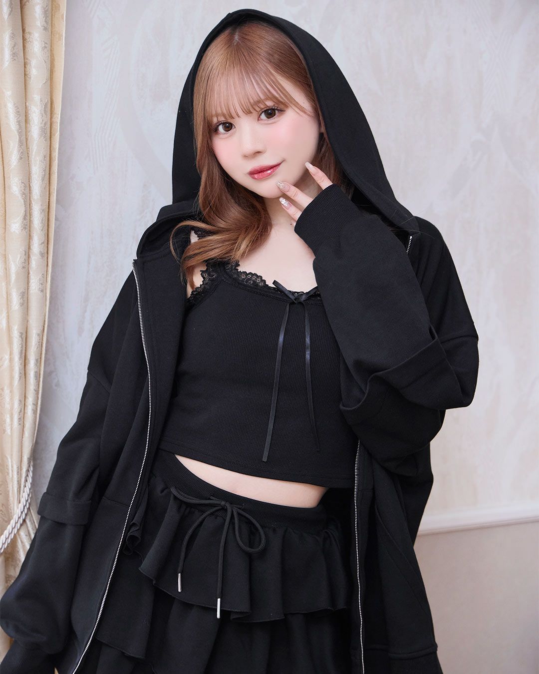 ティアードスカートセットアップ グレー | ファッション通販＆メディア