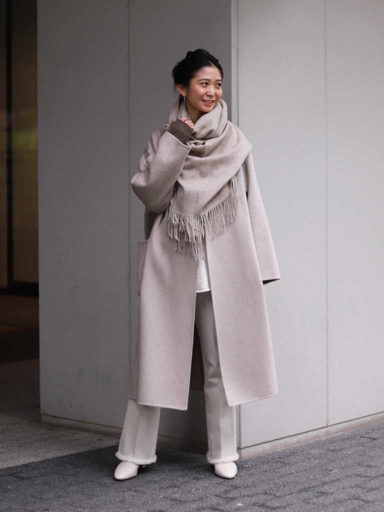 スローブイエナ ハミルトン ダブルフェイスウールチェスターコート