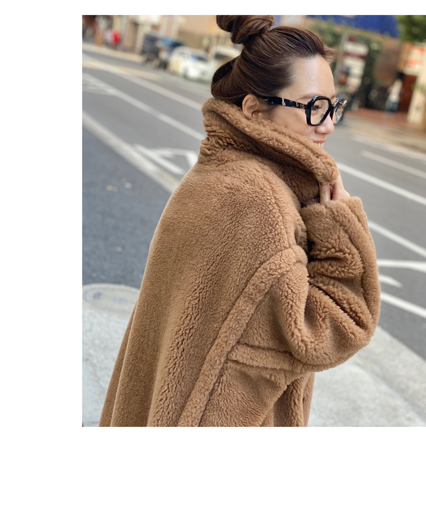 マックスマーラ テディベア ファーストール キャメル 新品タグ付