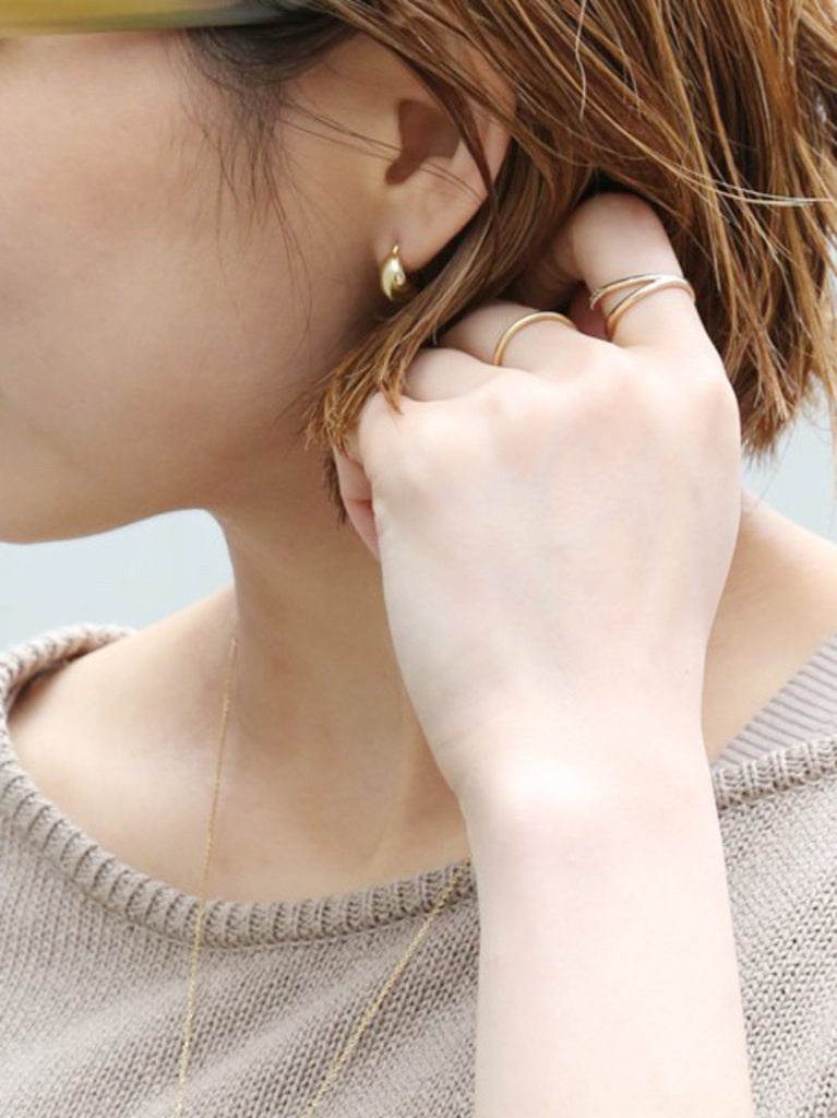 LAVER ラバー HARF MOONピアス