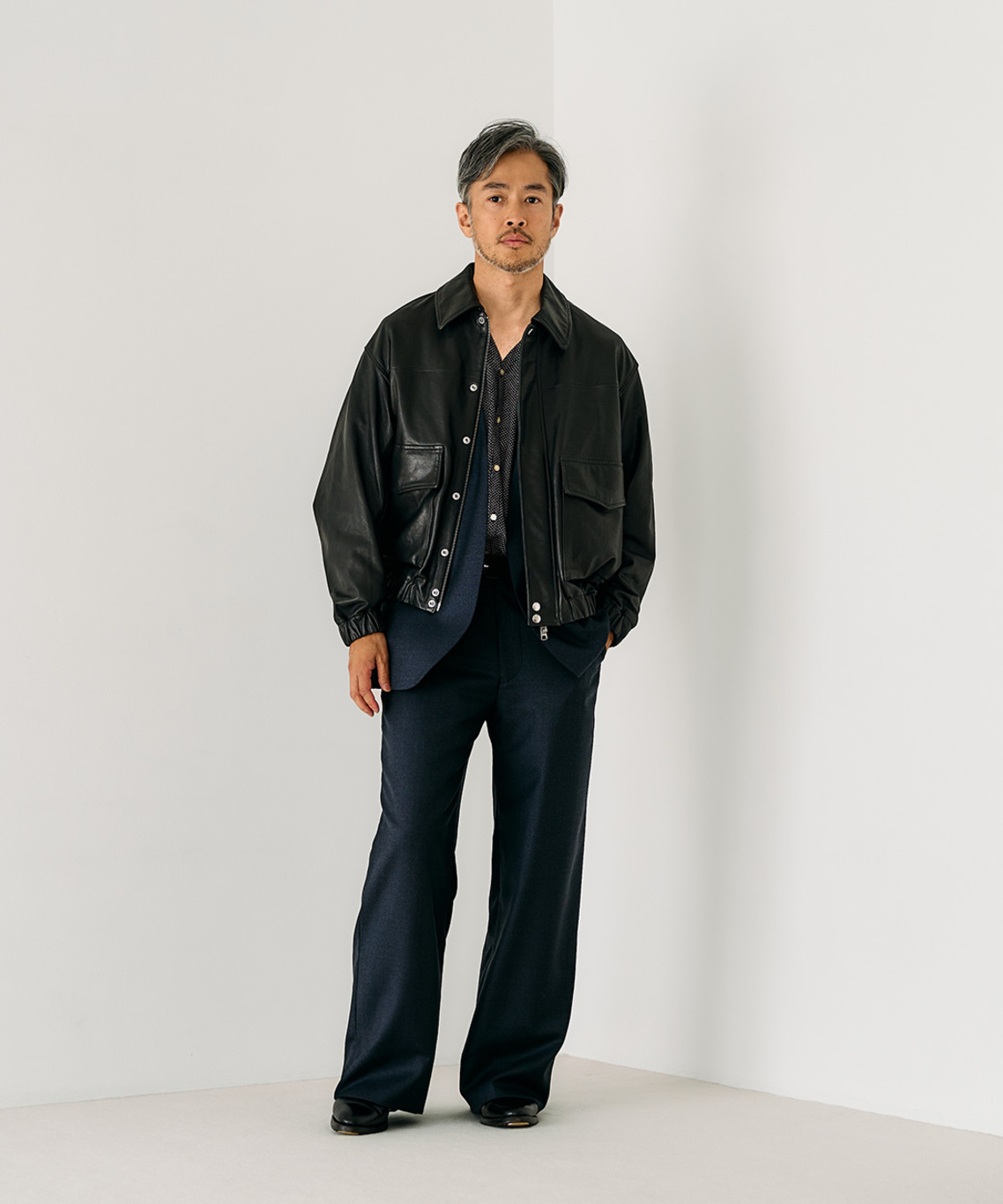 EDIFICEエディフィス レザー ライダース ジャケット ブラック Lサイズ