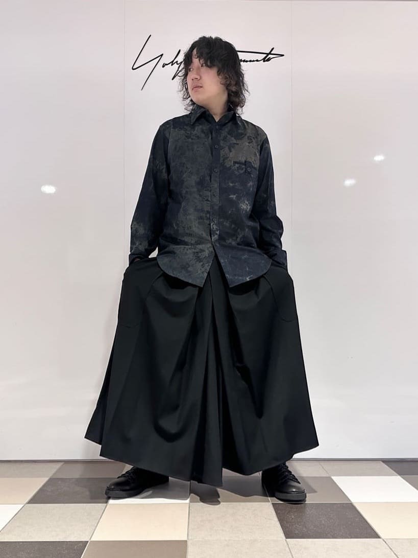 ヨウジヤマモト ウールギャバ 袴パンツ Yohji Yamamoto POUR HOMME