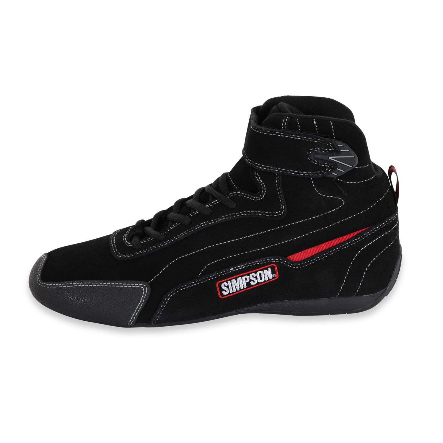 Simpson Racing TU0100BK Simpson Racing Turbine Youth Driving Shoes