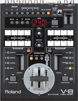 Roland Pro A/V - V-8 | Eight-Channel Video Mixer with Effects