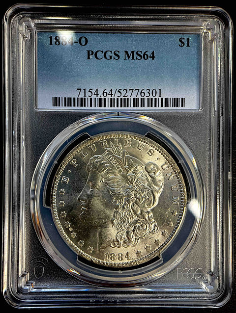 残暑値下【レア宝】1884 モンガルダラー 銀貨 先祖代々所有品 ケース