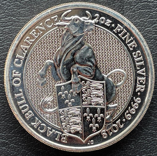 2018 イギリス 2 オンス 銀貨 クィーンズビースト | GoldSilverJapan