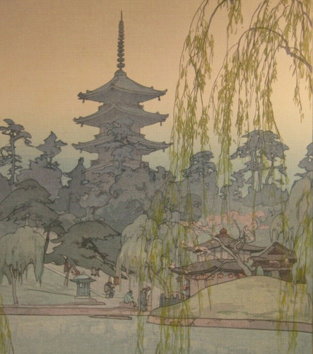 吉田博 猿澤池 自摺り木版画 | 川瀬巴水 木版画 販売店『鷹島見聞録』