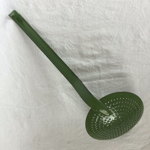 アンティーク スターリングシルバーの穴開きレードル アンティーク