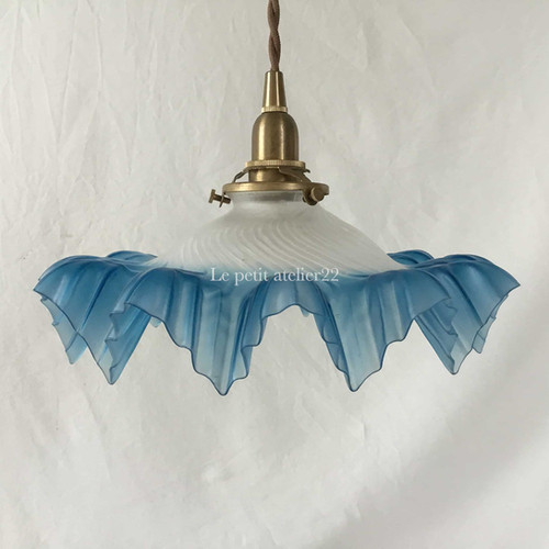 シェードのみ)(すりガラス)フランスアンティーク 照明 ランプシェード