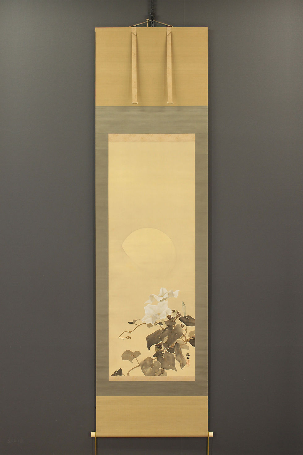 真作/司馬江漢/長崎風景図/山水図/山水風景図/大幅/布袋屋掛軸