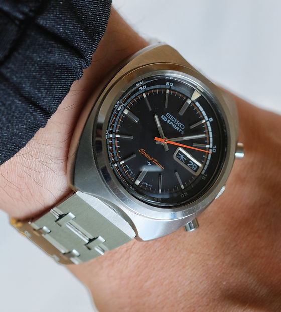 SOLD - Seiko Speedtimer 7017-6040 Black | The Tokei Club