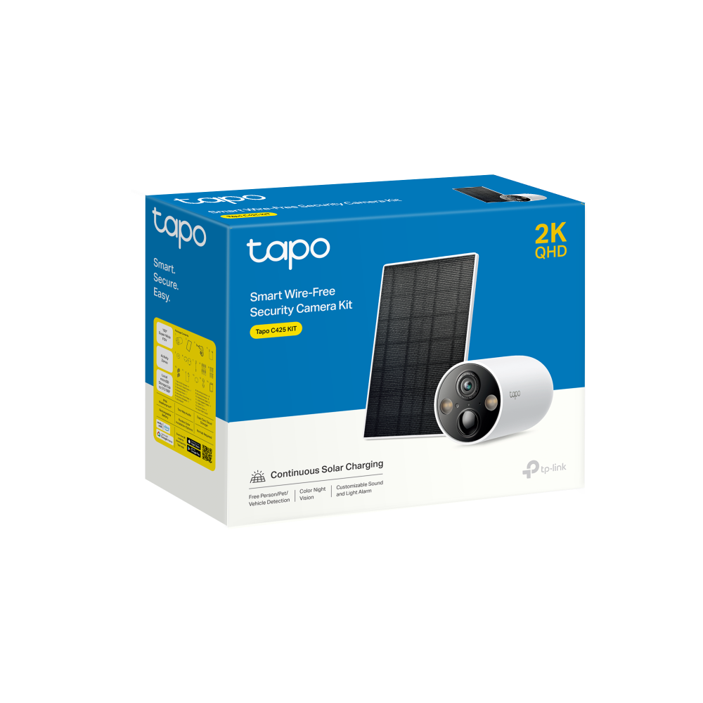 Tapo C425 KIT | Solar-Powered Security Camera Kit | TP-Link Nordic