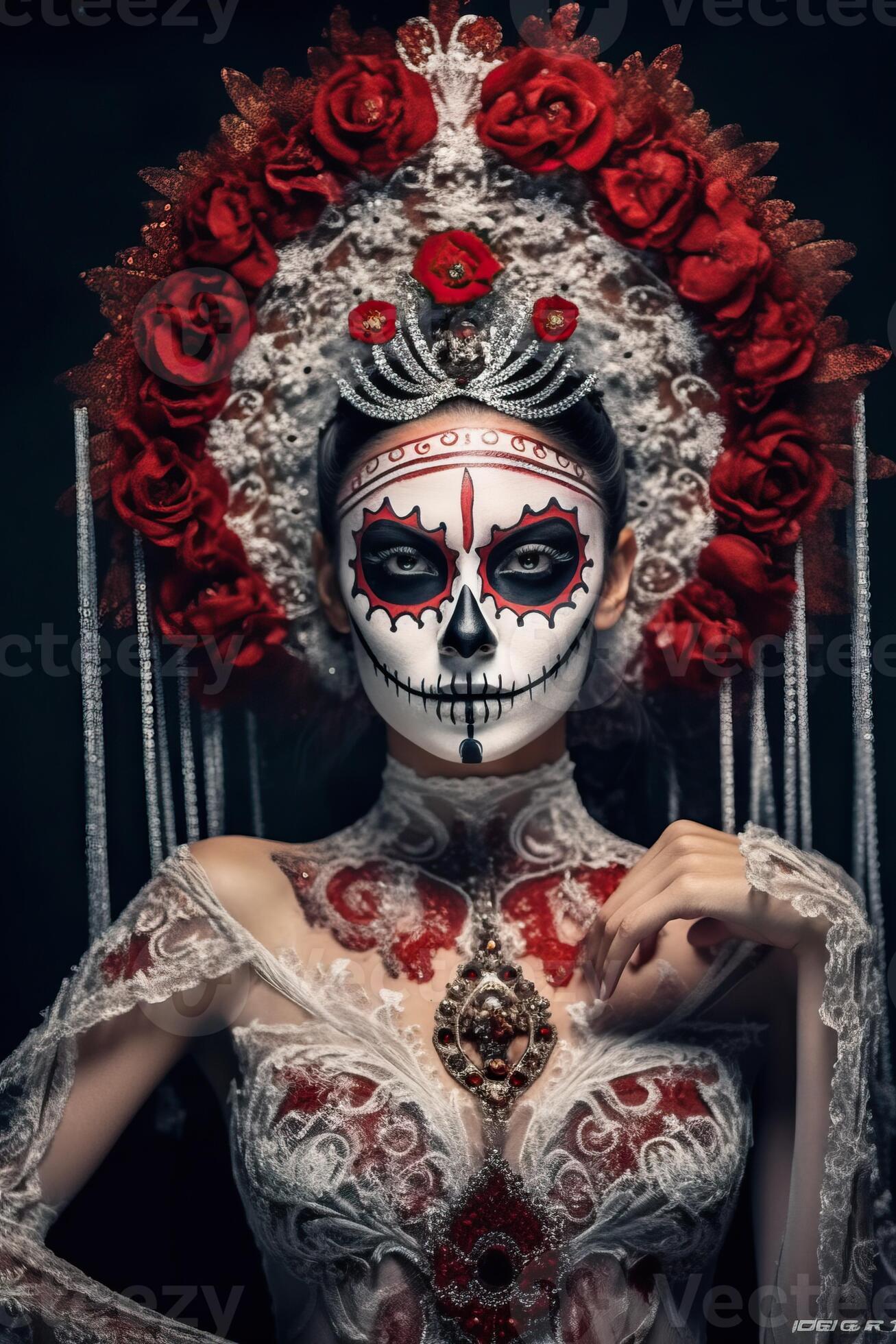 女性の顔にスカーフをまとったアート作品 壁掛け 海外 美術品