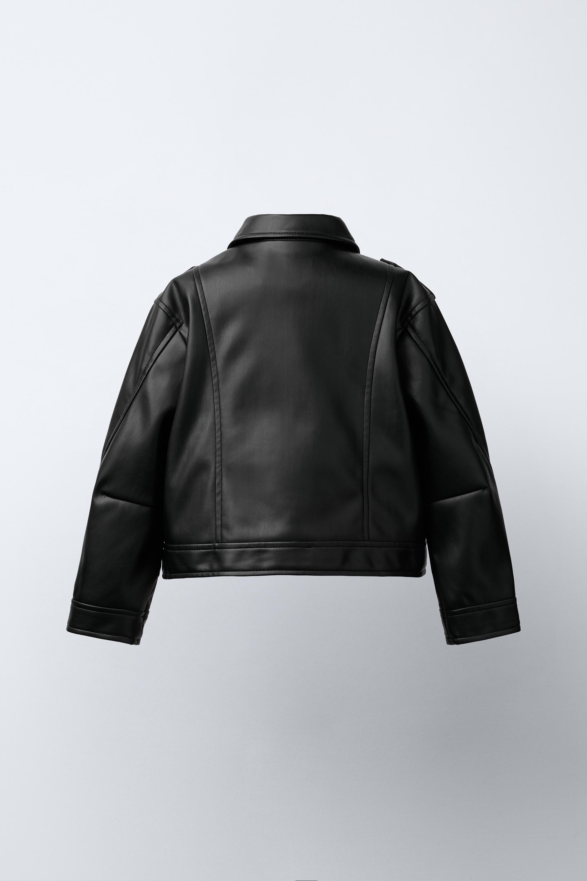 FAUX LEATHER BIKER JACKET - Black | ZARA United States