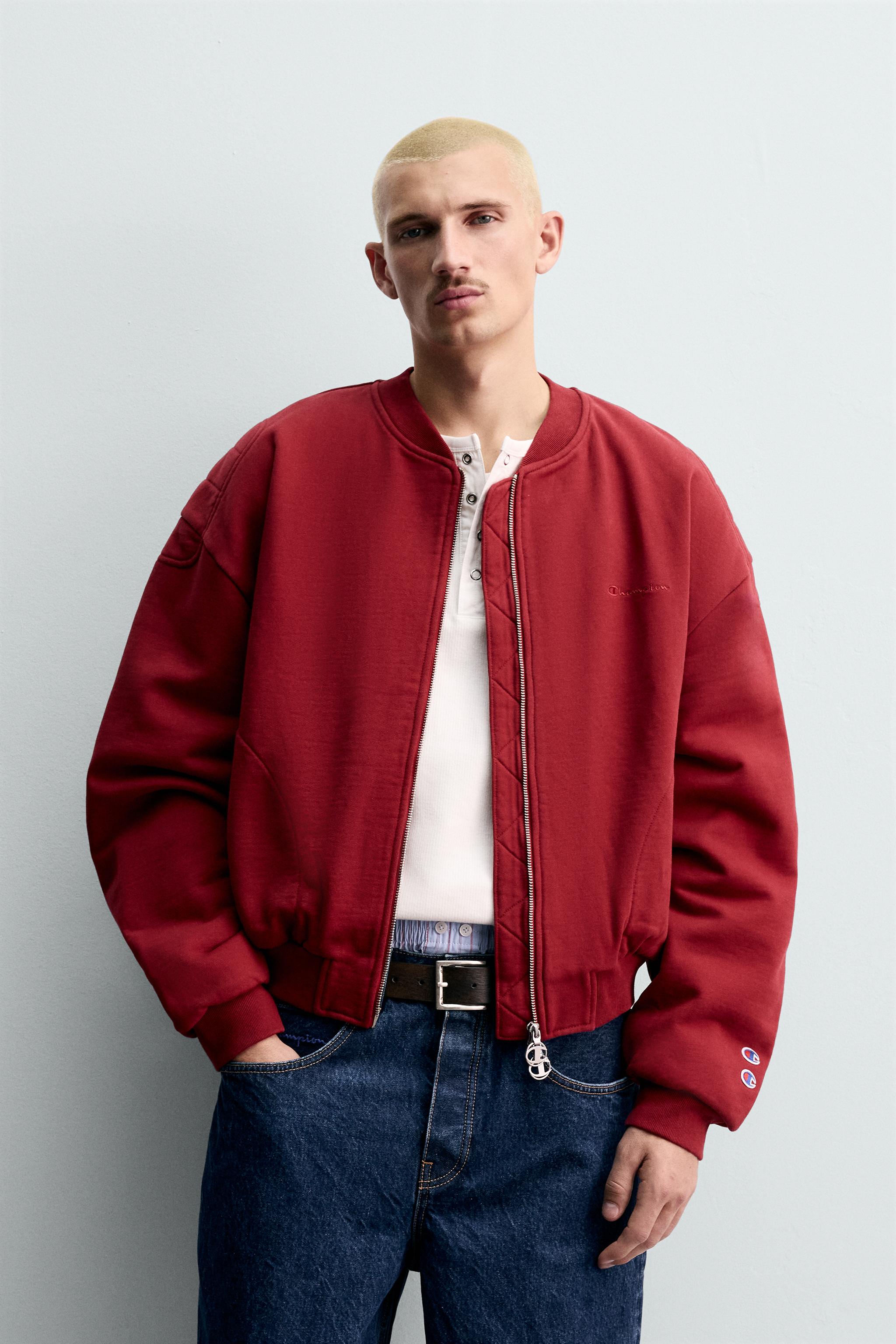 CHAMPION ® X ZARA キルティングボンバージャケット - レッド | ZARA